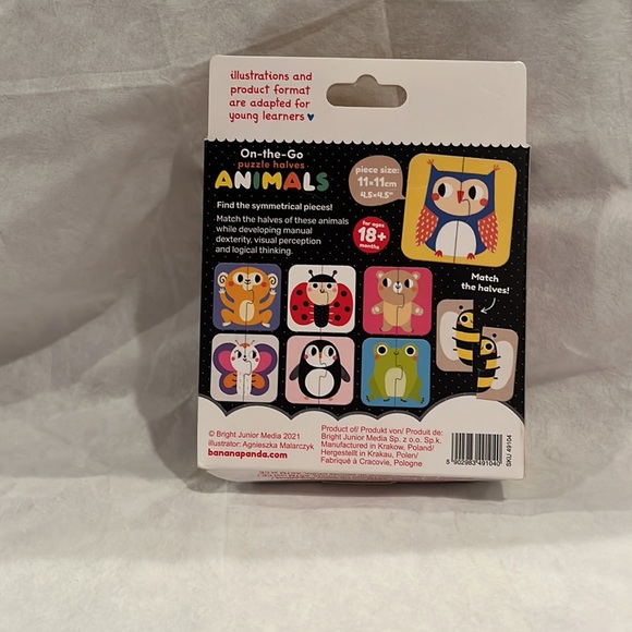 Banana panda on the go puzzle has animals. 16 piece learning puzzle game. - Picture 3 of 4